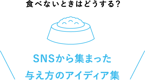 食べないときはどうする？